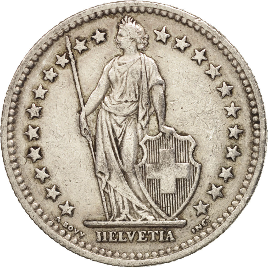 Switzerland, 2 Francs, 1941, Bern, EF(40-45), Silver, KM:21