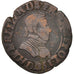 Frankreich, Henri III, Double Tournois, 1587, Lyon, S, Copper, CGKL:64