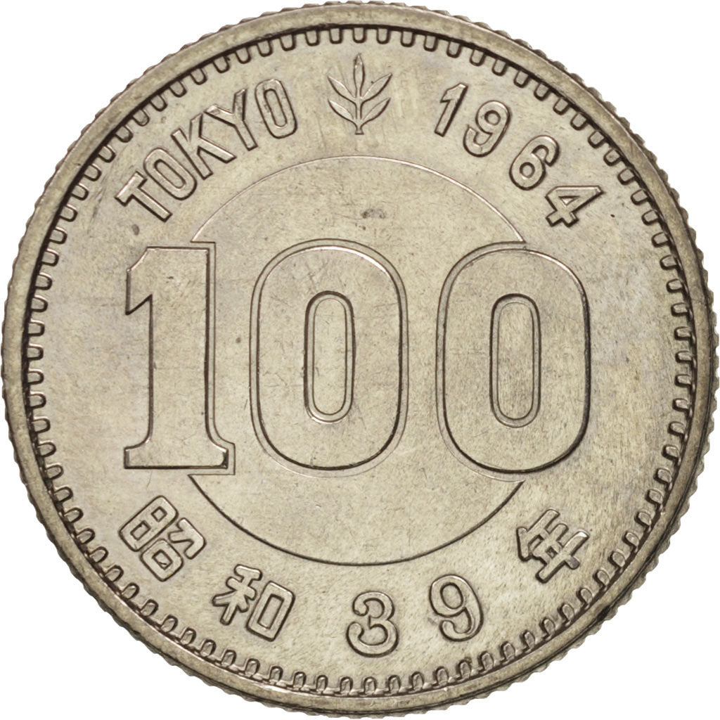Japan, Hirohito, 100 Yen, 1964, Tokyo, MS(63), Silver, KM:79