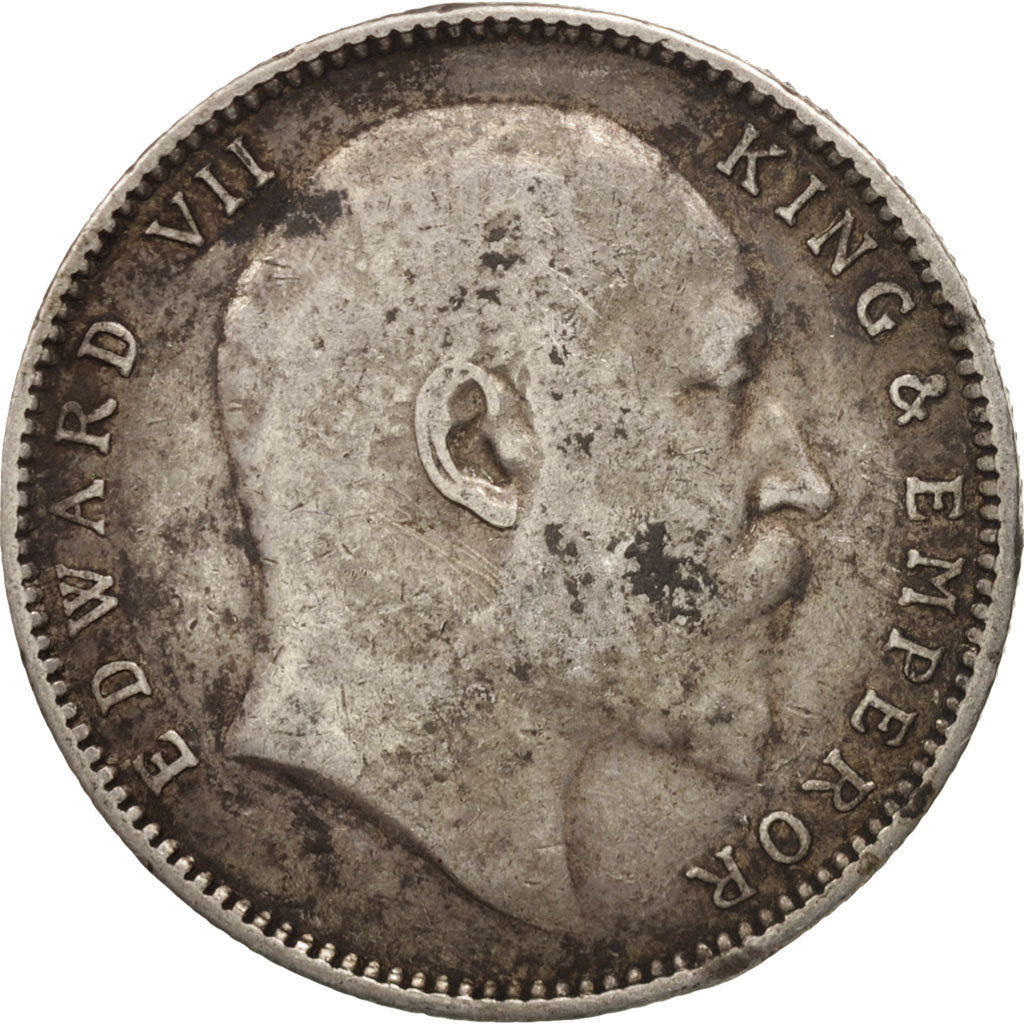 INDIA-BRITISH, Edward VII, Rupee, 1904, VF(20-25), Silver, KM:508