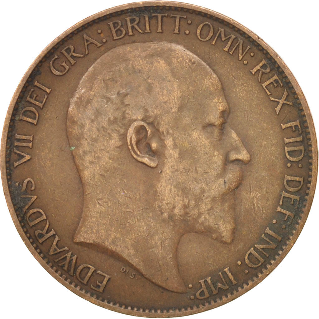 Grande-Bretagne, Edward VII, 1/2 Penny, 1908, TTB, Bronze, KM:793.2