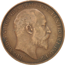 Grande-Bretagne, Edward VII, 1/2 Penny, 1908, TTB, Bronze, KM:793.2