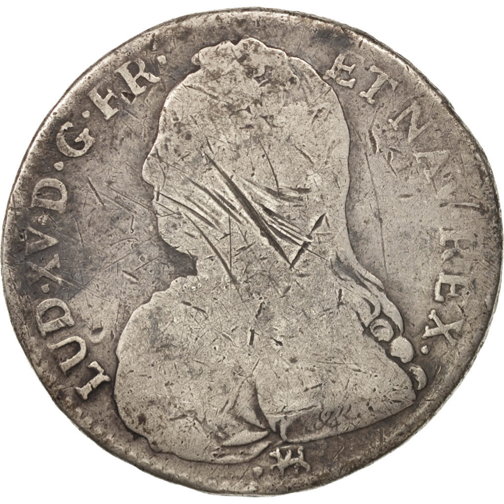 Münze, Frankreich, Louis XV, 1/2 Écu aux branches d'olivier, 1/2 ECU, 44 Sols