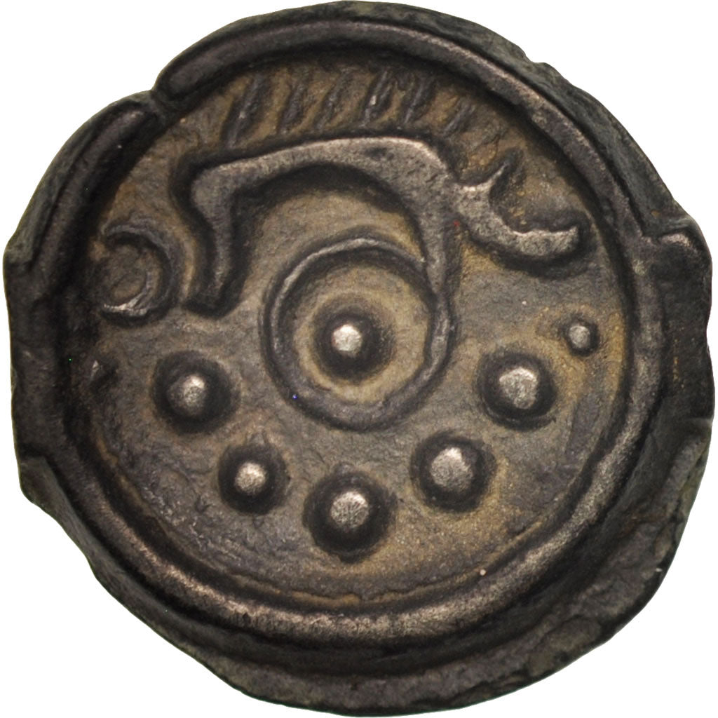 Coin, Suessiones, Potin, AU(55-58), Potin, Delestrée:530