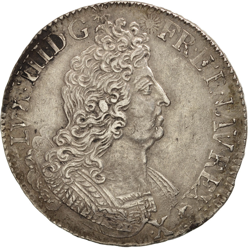 France, Louis XIV, Écu aux insignes, 1701, Paris, TTB, Argent, KM:329.1