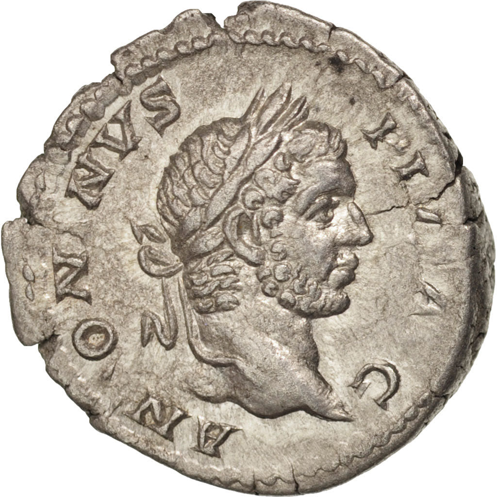 Coin, Caracalla, Denarius, Rome, AU(55-58), Silver, RIC:112