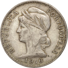 Monnaie, Portugal, Escudo, 1916, TTB, Argent, KM:564