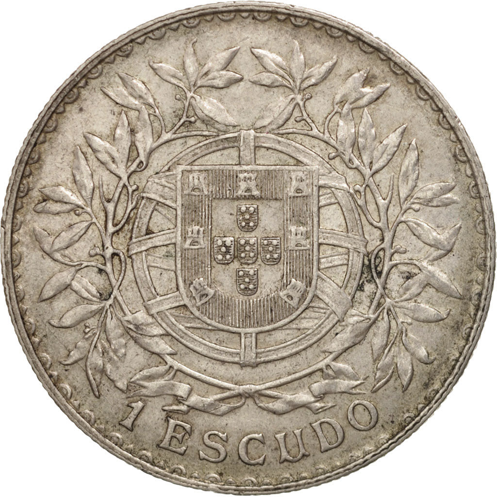 Coin, Portugal, Escudo, 1916, EF(40-45), Silver, KM:564