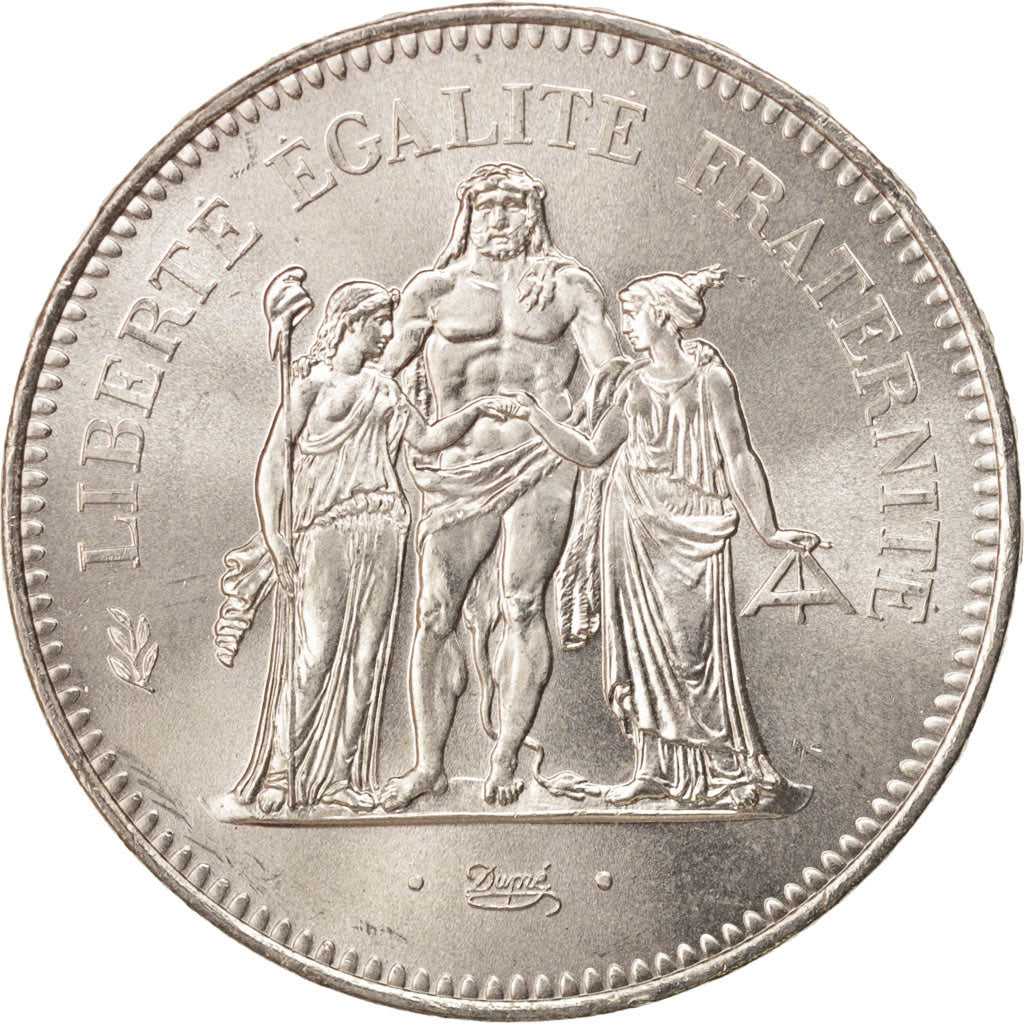 France, Hercule, 50 Francs, 1975, Paris, MS(65-70), Silver, KM:941.1