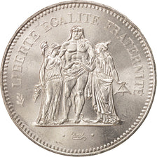 France, Hercule, 50 Francs, 1975, Paris, MS(65-70), Silver, KM:941.1