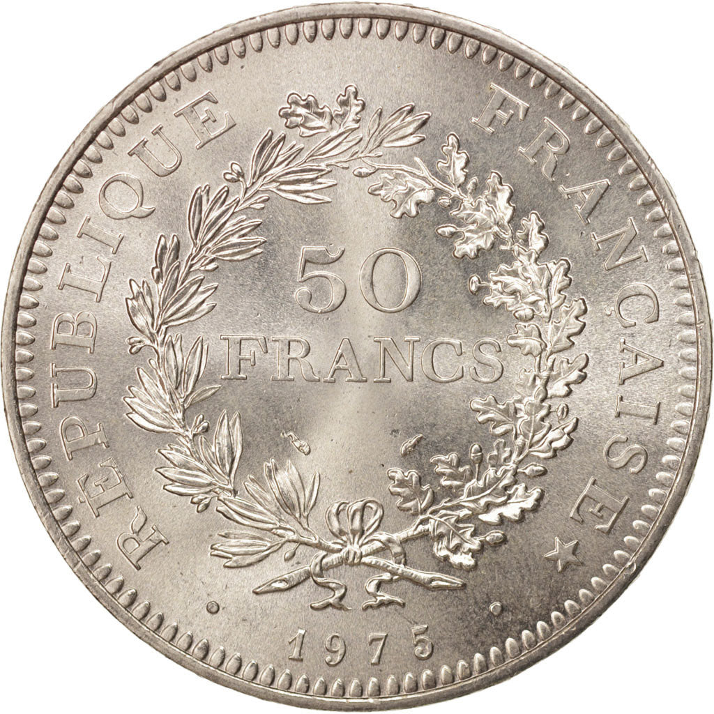 France, Hercule, 50 Francs, 1975, Paris, MS(65-70), Silver, KM:941.1