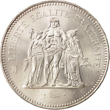France, Hercule, 50 Francs, 1975, Paris, MS(64), Silver, KM:941.1, Gadoury:882
