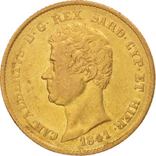 Monnaie, États italiens, SARDINIA, Carlo Alberto, 20 Lire, 1841, Genoa, TTB