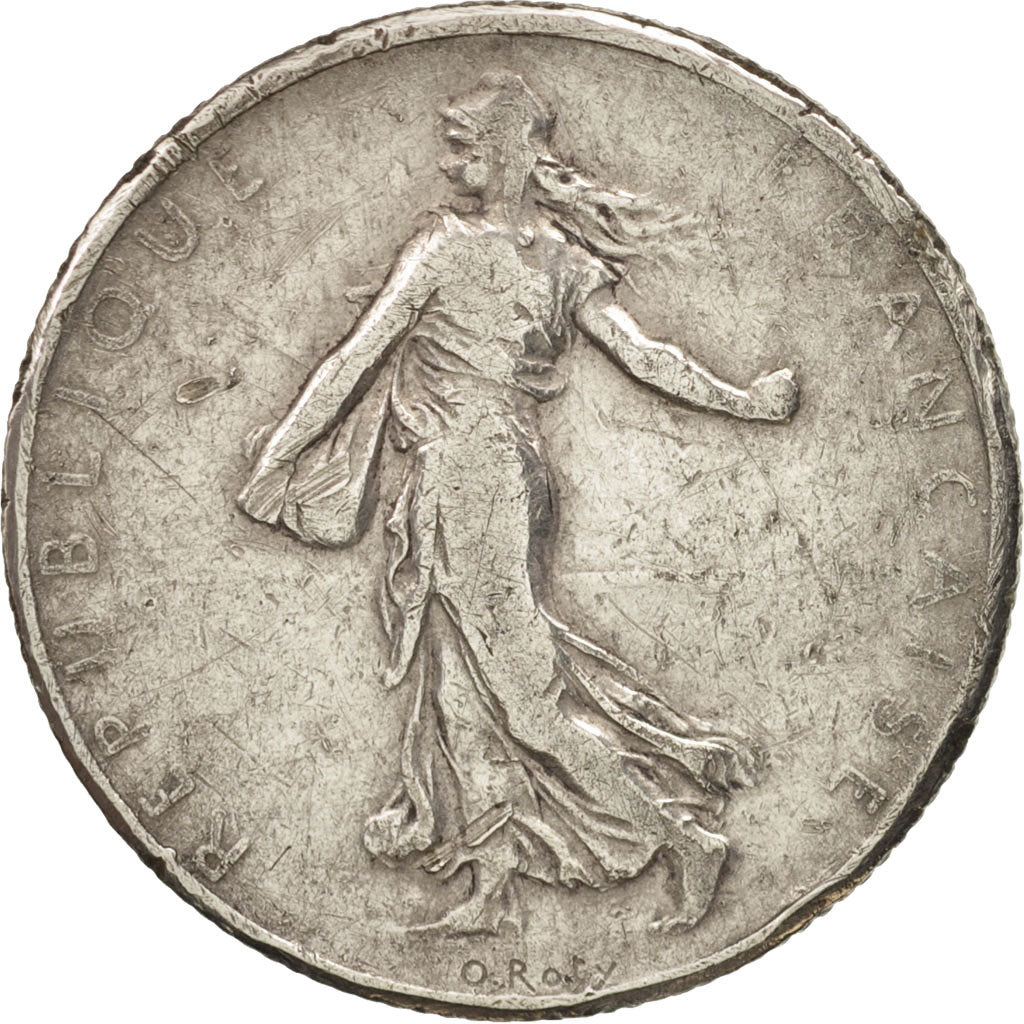 France, Semeuse, 2 Francs, 1898, Paris, VF(20-25), Silver, KM:845.1