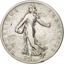 Coin, France, Semeuse, 2 Francs, 1902, Paris, VF(20-25), Silver, KM:845.1