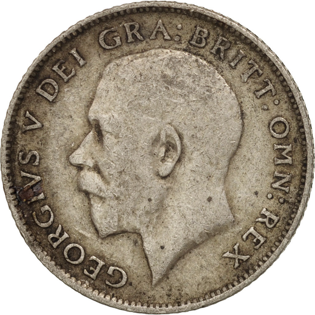 Great Britain, George V, 6 Pence, 1914, EF(40-45), Silver, KM:815