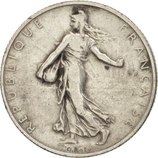France, Semeuse, 2 Francs, 1908, Paris, VF(20-25), Silver, KM:845.1