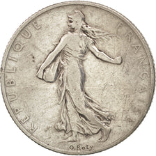 Coin, France, Semeuse, 2 Francs, 1909, Paris, VF(20-25), Silver, KM:845.1