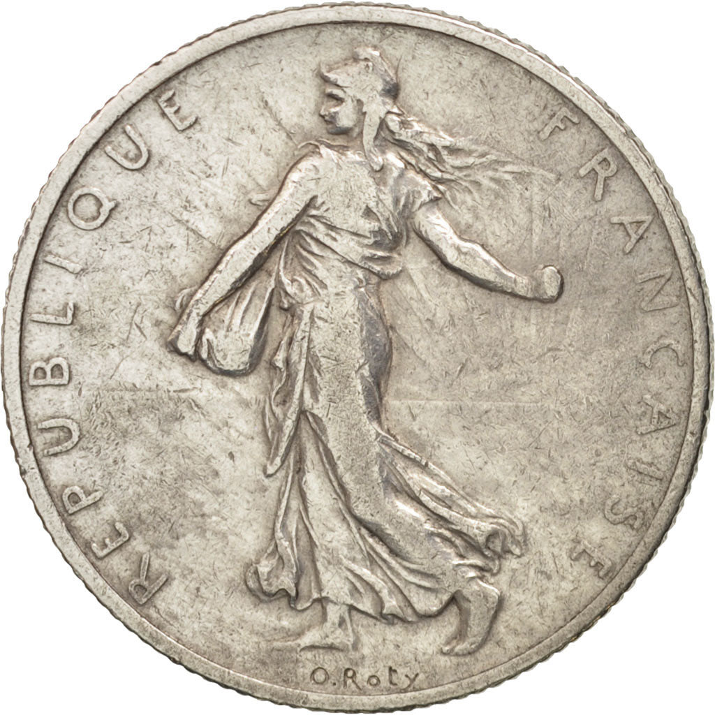 France, Semeuse, 2 Francs, 1910, Paris, TB, Argent, KM:845.1