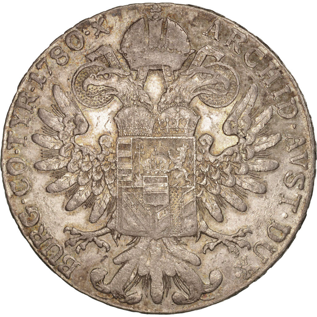Austria, Maria Theresa, Thaler, 1780, Vienna, EF(40-45), Silver, KM:1866.2