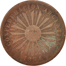 Argentinien, 4 Centavos, 1854, SGE, Copper, KM:25