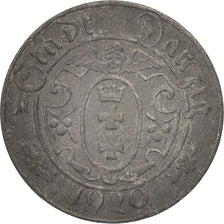 DANZIG, 10 Pfennig, 1920, MBC, Cinc, KM:Tn1