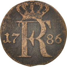 German States, PRUSSIA, Friedrich II, 1/24 Thaler, 1786, VF(20-25), Silver