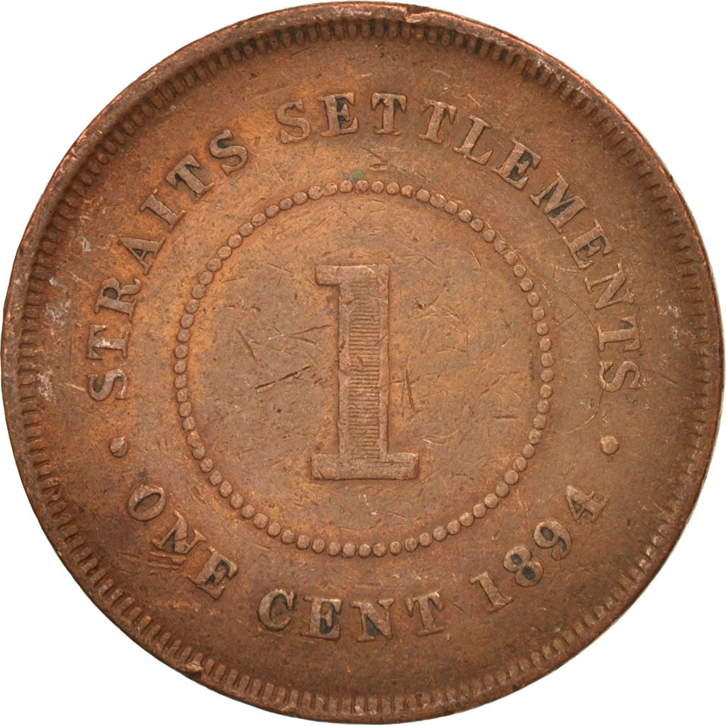Straits Settlements, Victoria, Cent, 1894, S, Bronze, KM:16