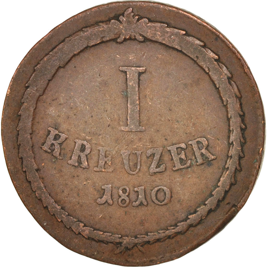 Etats allemands, BADEN, Karl Friedrich, Kreuzer, 1810, TB, Cuivre, KM:147