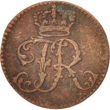 German States, PRUSSIA, Friedrich II, Pfennig, 1753, Berlin, VF(20-25), Copper