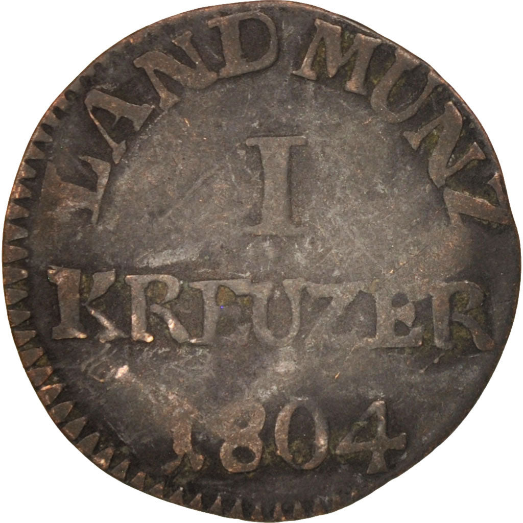 Münze, Deutsch Staaten, HESSE-DARMSTADT, Ludwig X, Kreuzer, 1804, S, Silber