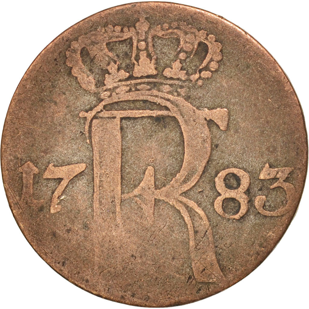 German States, PRUSSIA, Friedrich II, 1/24 Thaler, 1783, Berlin, F(12-15)