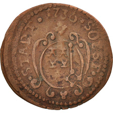 German States, SOEST, 3 Pfennig, 1736, VF(20-25), Copper, KM:60