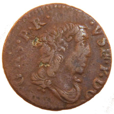 FRANCE, Denier Tournois, 1649, VF(30-35), Copper, Boudeau #1089, 1.60