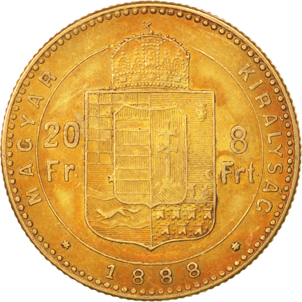 Coin, Hungary, Franz Joseph I, 8 Forint 20 Francs, 1888, Kormoczbanya