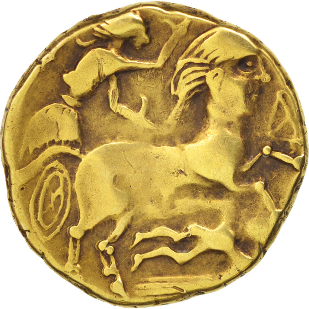 Veneti, Statère à la petite tête nue, 2nd century BC, Gold, NGC, VF(30-35)