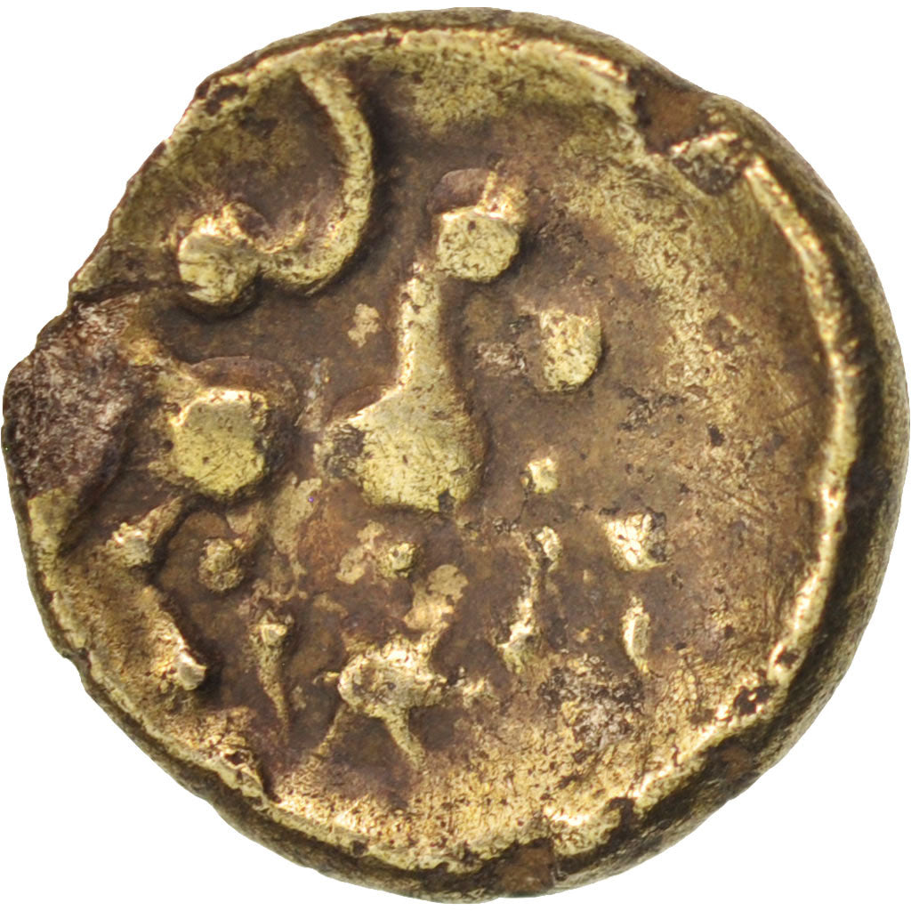 Monnaie, Rèmes, 1/4 Statère, TTB, Electrum, Latour:8030var, Delestrée:180var