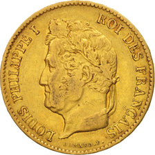 Monnaie, France, Louis-Philippe, 40 Francs, 1834, Paris, TTB, Or, KM:747.1