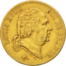 Münze, Frankreich, Louis XVIII, Louis XVIII, 40 Francs, 1816, Paris, SS, Gold
