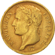 France, Napoléon I, 40 Francs, 1811, Paris, EF(40-45), Gold, KM:696.1
