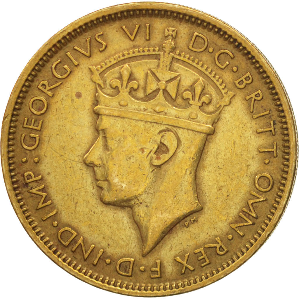 BRITISH WEST AFRICA, George VI, Shilling, 1943, EF(40-45), Nickel-brass, KM:23