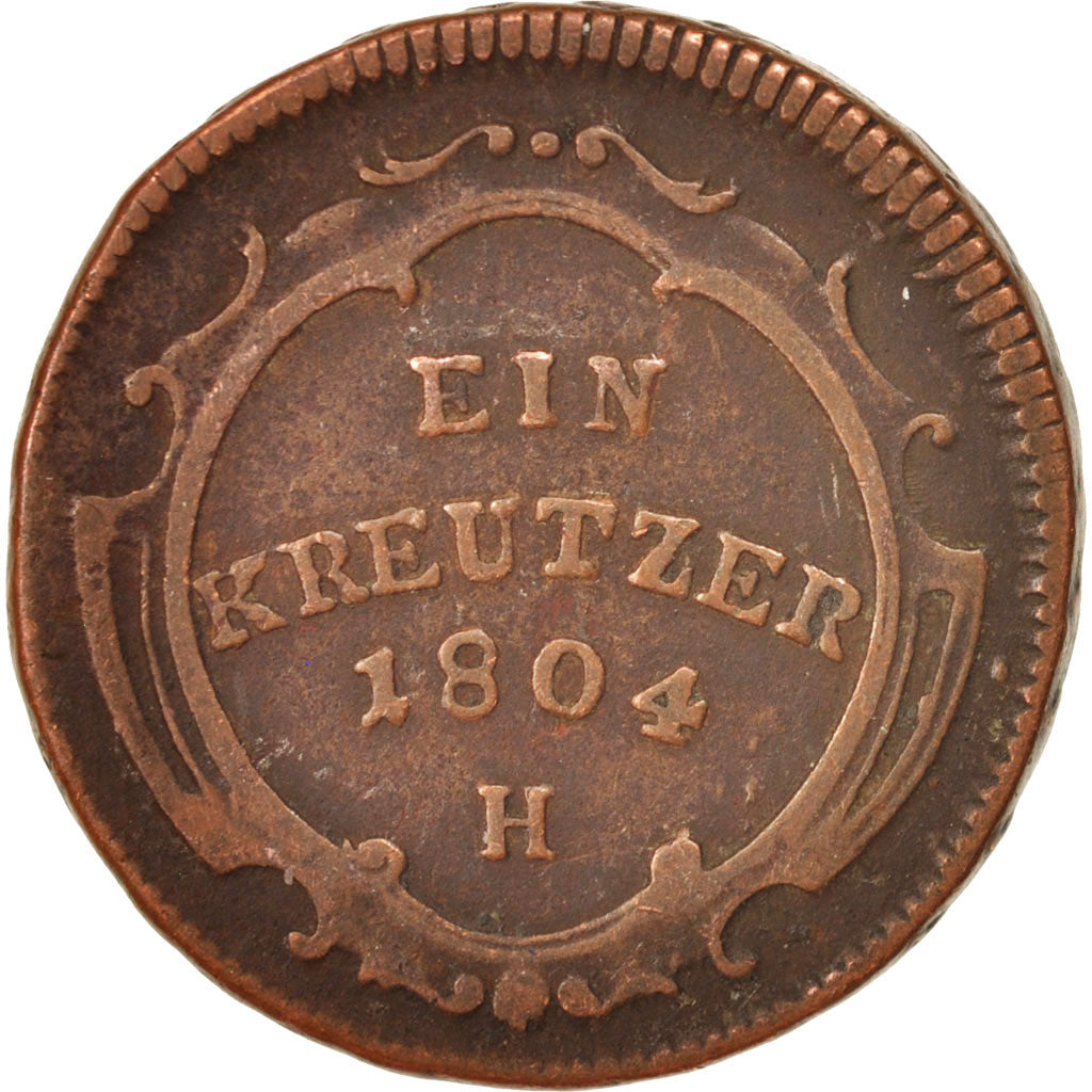 Coin, German States, FURTHER AUSTRIA, Franz II, Kreutzer, 1804, G, VF(20-25)