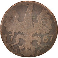 German States, AACHEN, 12 Heller, 1767, F(12-15), Copper, KM:51