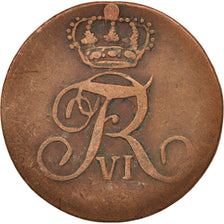 Norway, 2 Skilling, 1810, VF(20-25), Copper, KM:280.1