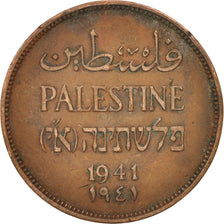 Palestine, 2 Mils, 1941, EF(40-45), Bronze, KM:2
