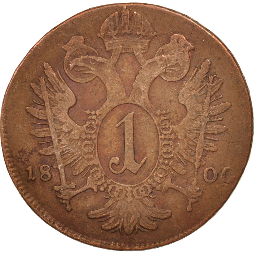 Austria, Franz II (I), Kreuzer, 1800, Prague, VF(20-25), Billon, KM:2111