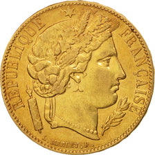 France, Cérès, 20 Francs, 1850, Paris, EF(40-45), Gold, KM:762, Gadoury:1059