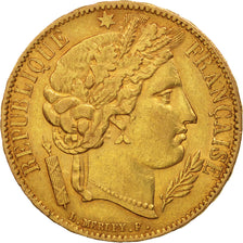 France, Cérès, 20 Francs, 1851, Paris, TTB, Or, KM:762, Gadoury:1059