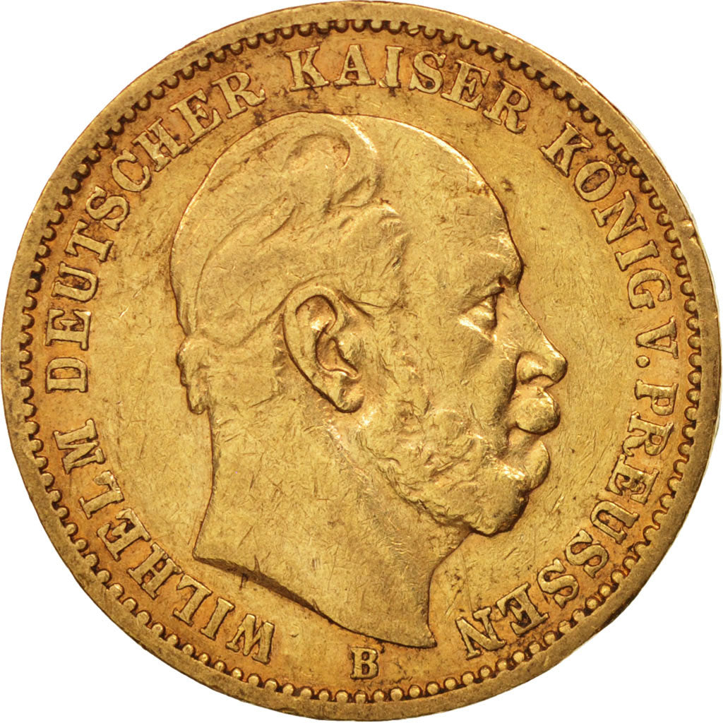Moneda, Estados alemanes, PRUSSIA, Wilhelm I, 20 Mark, 1873, Hannover, MBC, Oro