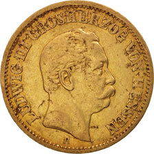 Estados alemanes, HESSE-DARMSTADT, Ludwig III, 20 Mark, 1872, Darmstadt, MBC